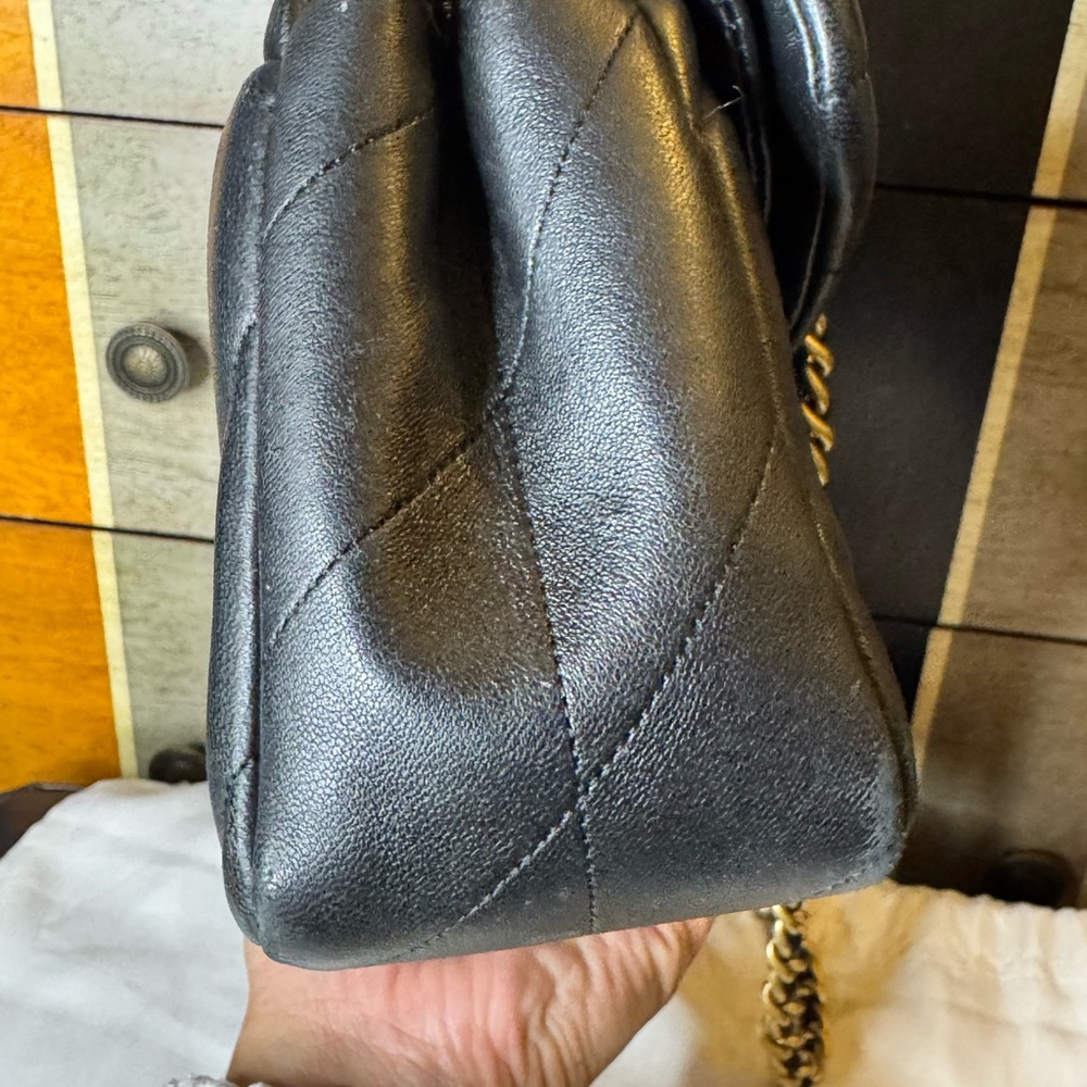 Coach Black Quilted Tabby 26 Leather Shoulder Bag with Gold Hardware - Picture 4 of 16